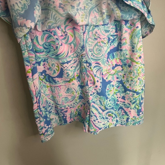 Lilly Pulitzer Masey Romper Dream Team Paisley Size 12 NWT - Picture 7 of 9